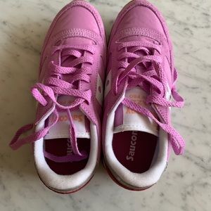 Pink Saucony sneakers